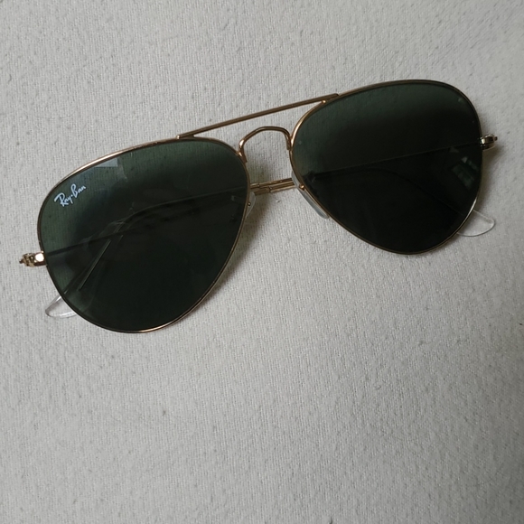 RAY-BAN classic aviators preloved gold/green - Picture 3 of 12